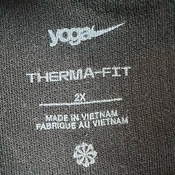 Nike Funnel Neck Yoga Textured Therma-Fit Sweatshirt 2X - Picture 10 of 12